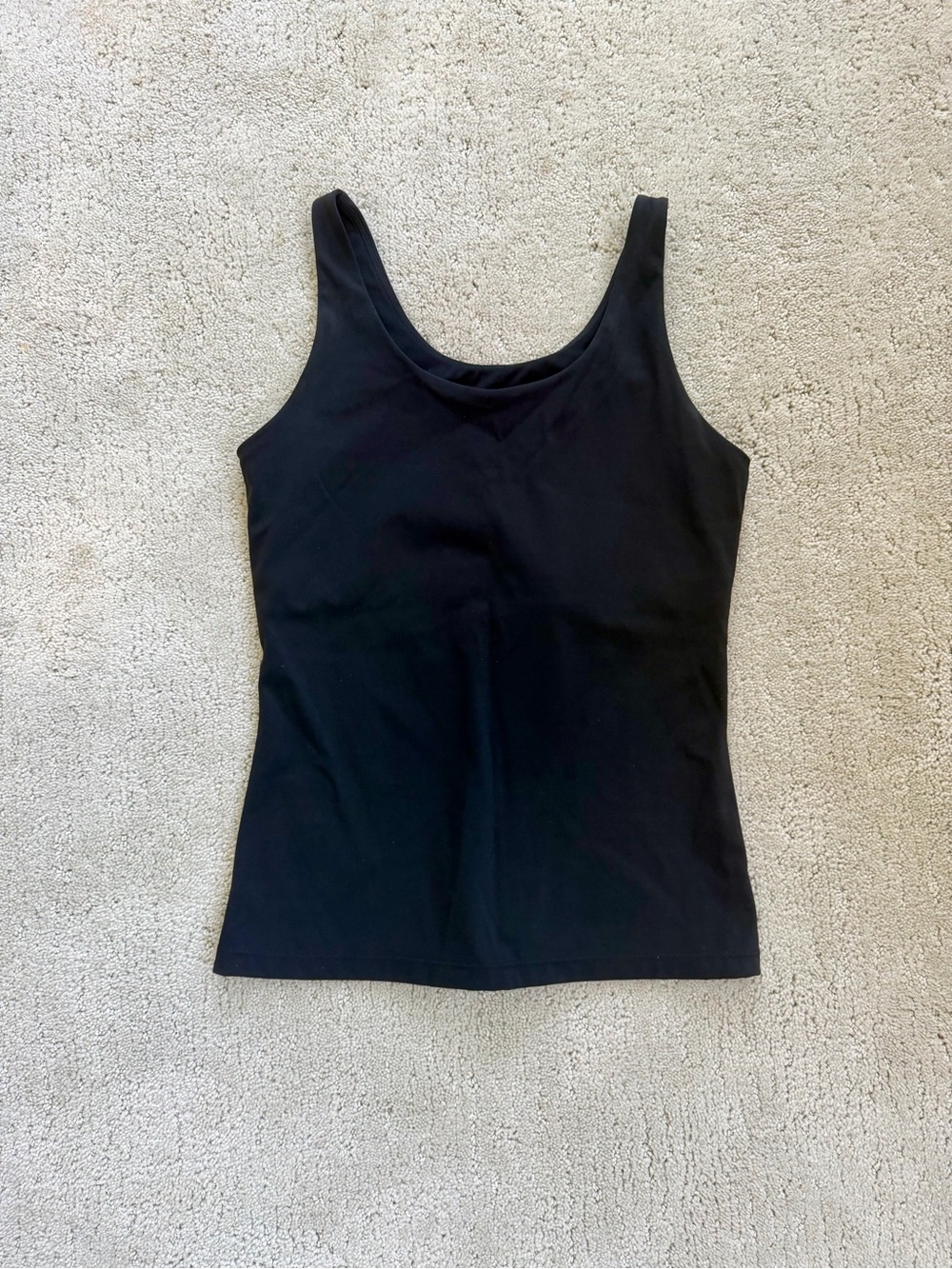Adanola Black Fitted Scoop Tank